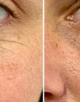 Image du Avant/Après avec le gel contour des yeux à la canneberge du Québec ARTIST