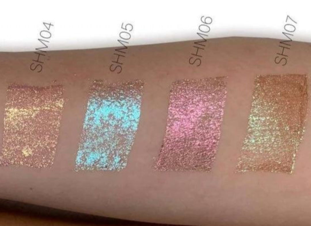 Image echantillon de couleur paillettes liquides chatoyantes ARTIST