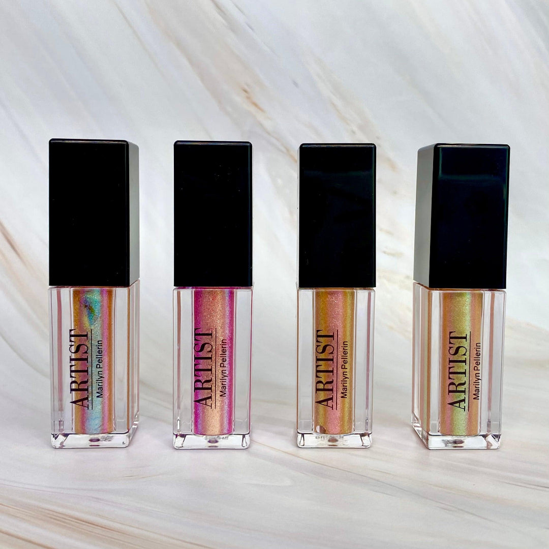 Image des 4 paillettes liquides chatoyantes ARTIST